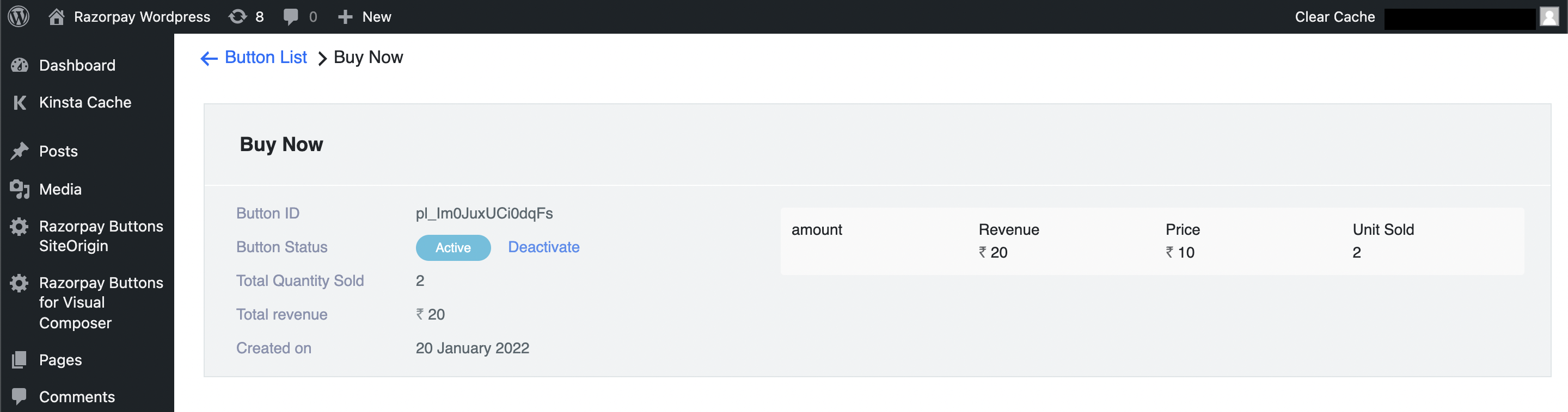 Payment Button SiteOrigin Plugin for WordPress