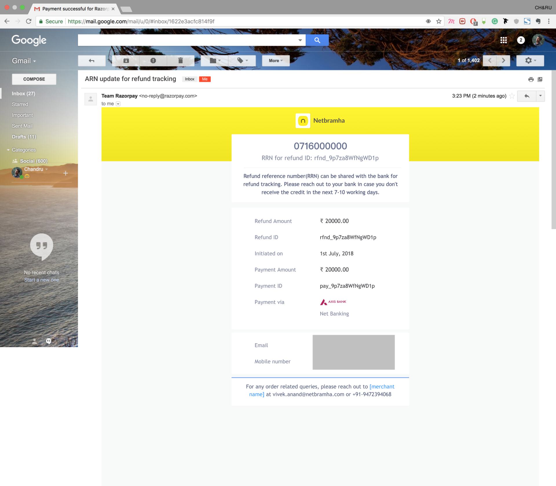 ARN Update Mailer