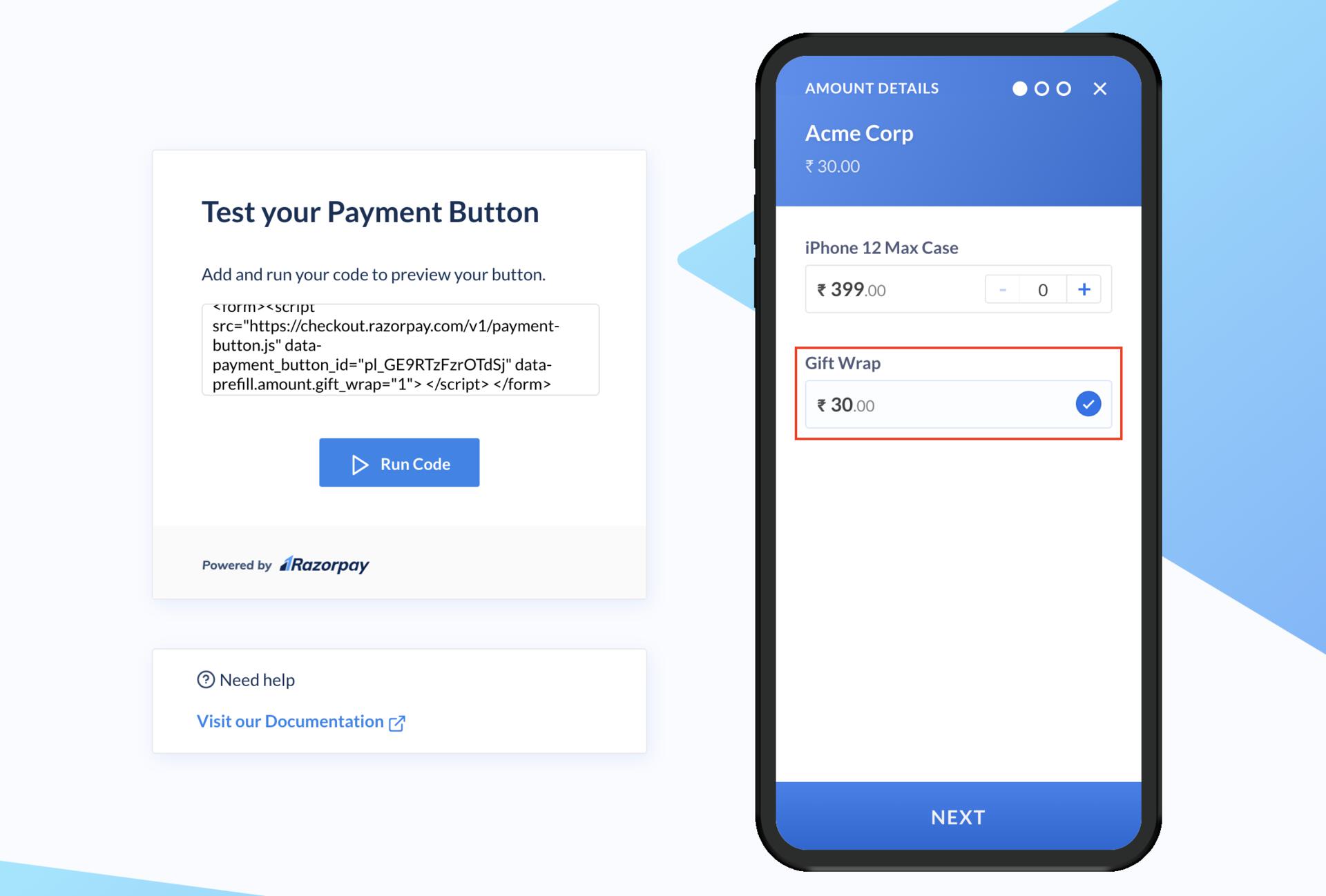 Prefill Fixed Amount Field
