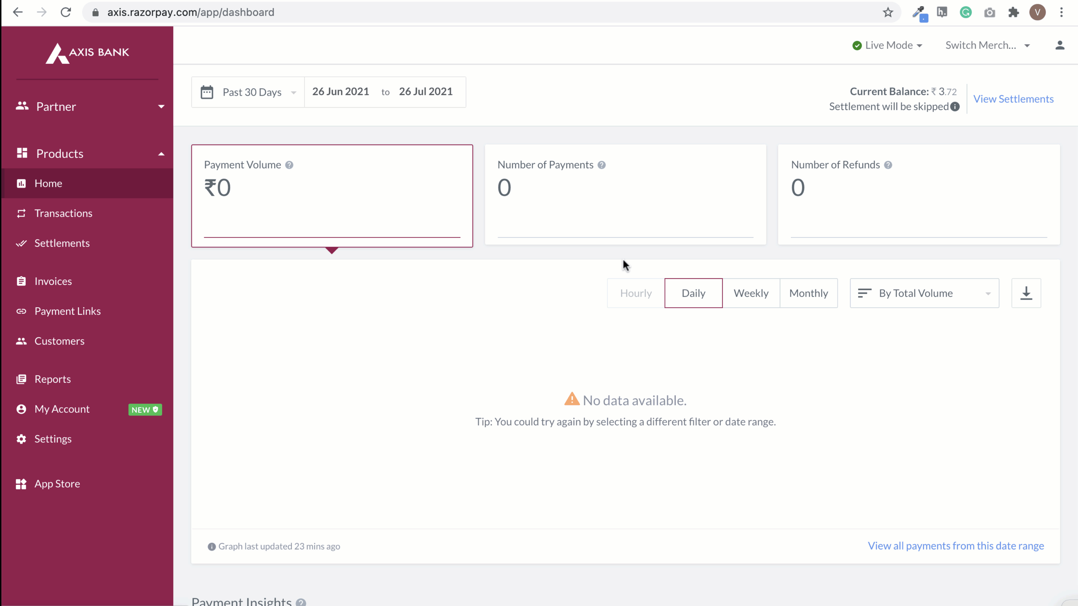 Duplicate payment link