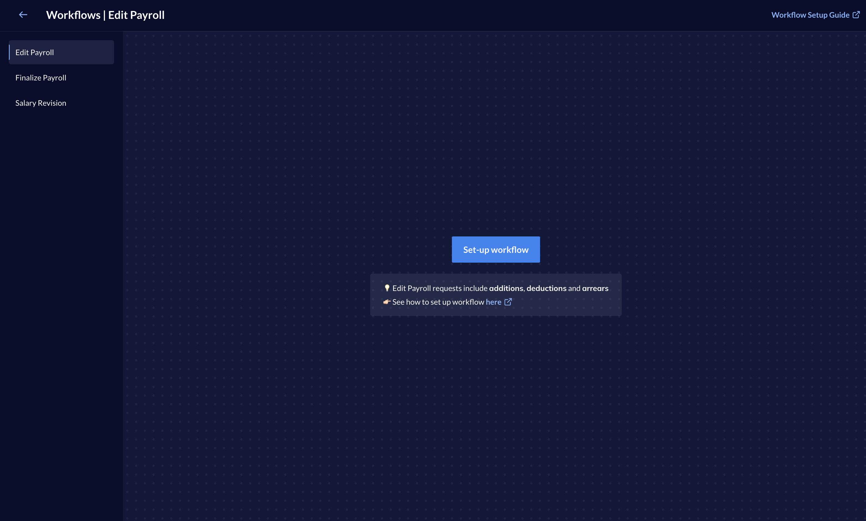 Approval Workflow Set Up on the Razorpay Payroll Dashboard