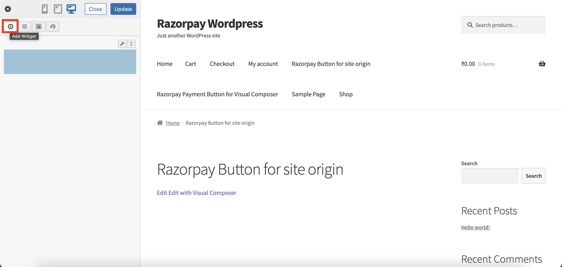 Embed Button