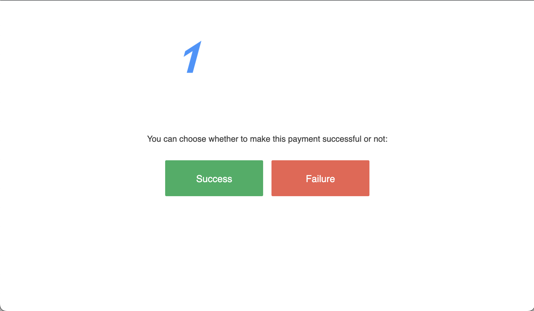 Test Payment Success or Failure Flow