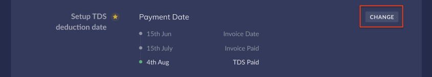 Set the TDS deduction date