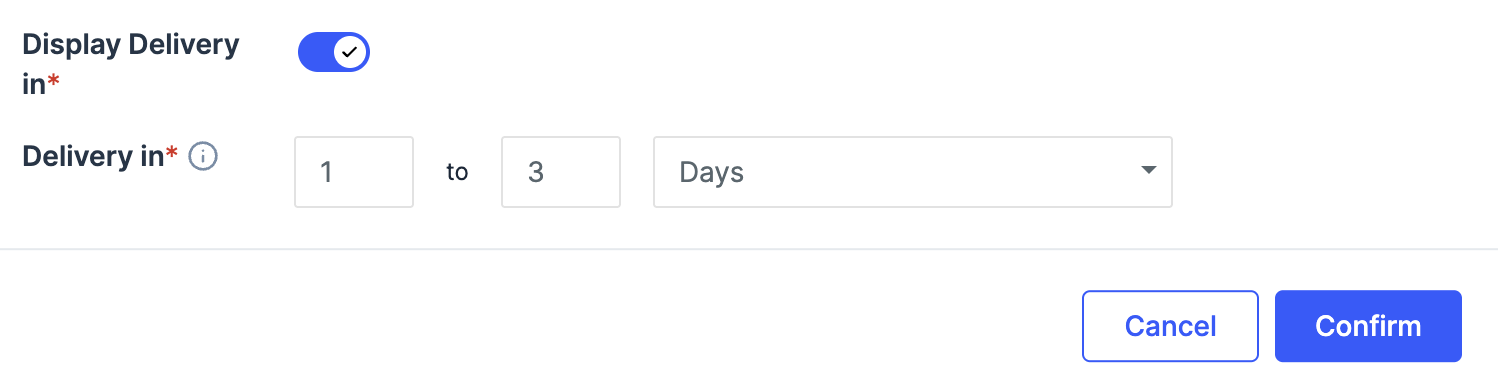 Configure the shipping method
