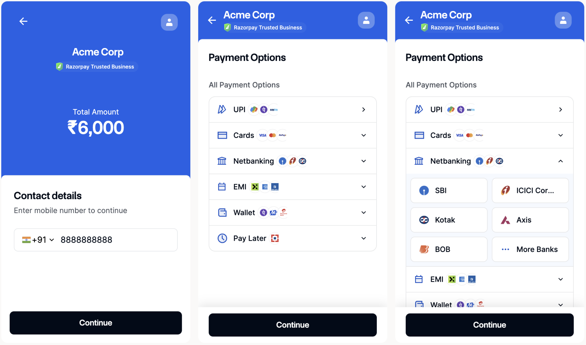 Configure .NET integrated payment gateway checkout based on your requirement