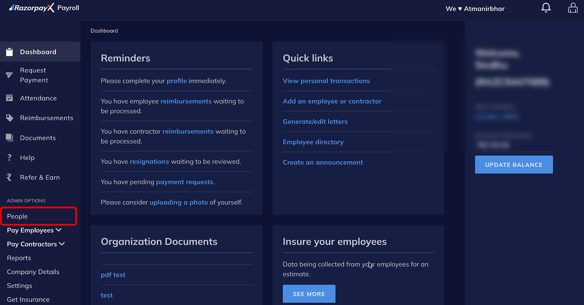 Changing employee type in Payroll.