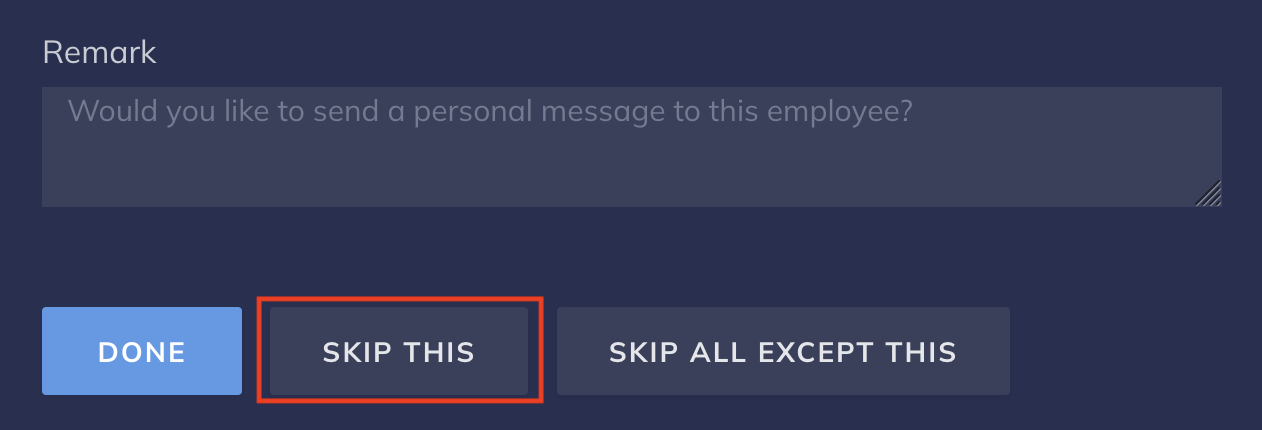 Skip Salary for employee in Payroll highlighted in Edit Salary.
